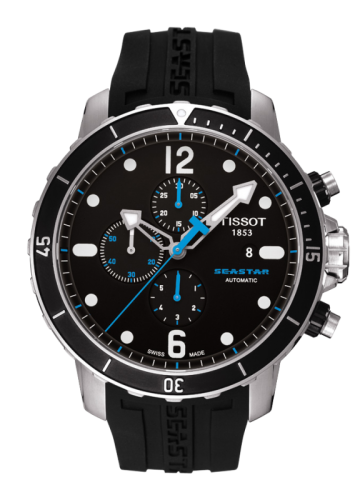 Tissot Seastar 1000 Automatic Chronograph Black Rubber